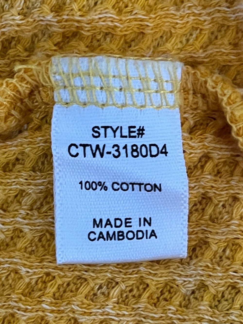 Zenana washed rolled, raw-edge short sleeves center seam detail waffle-knit top - Picture 9 of 10